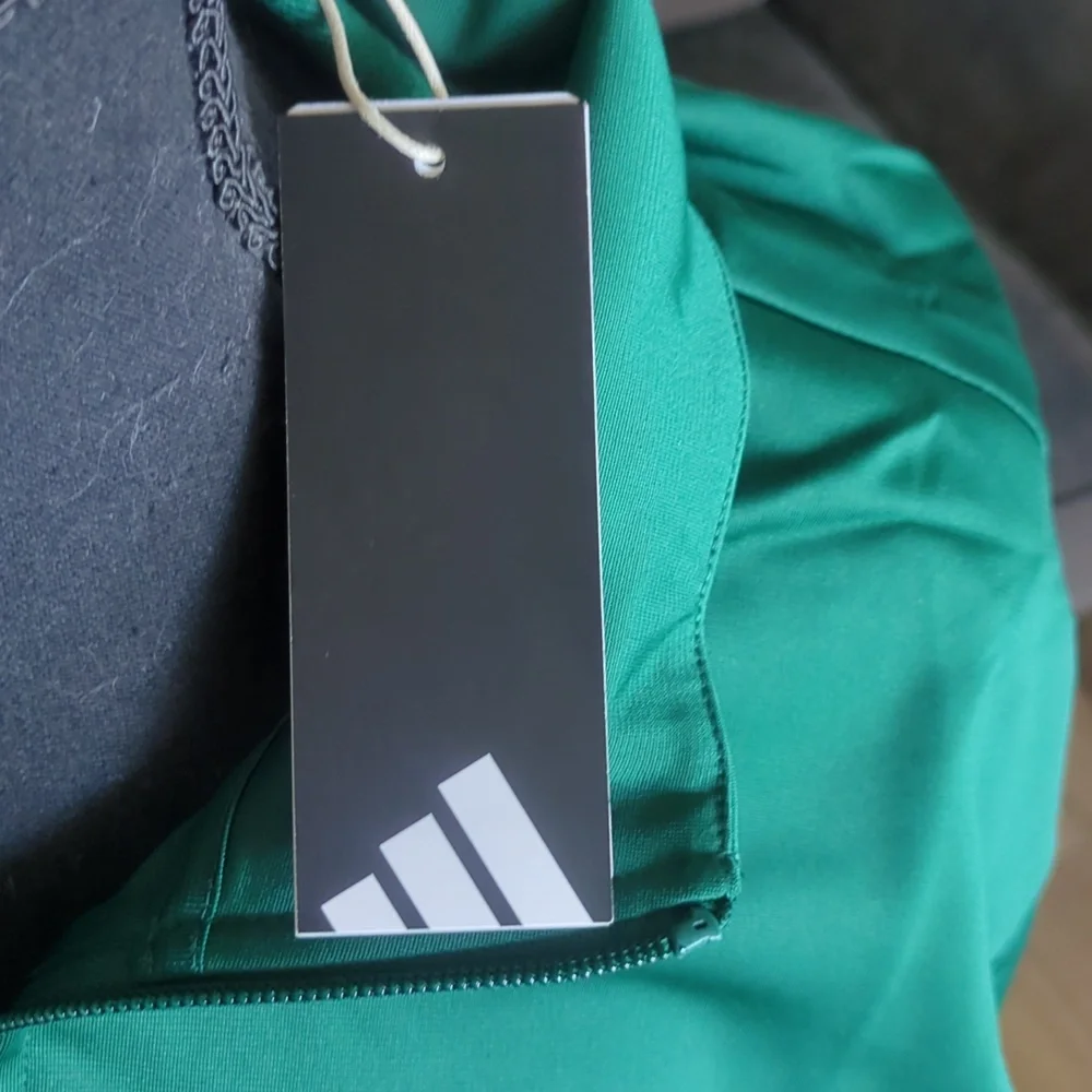 NWT Adidas Men's Collegiate Green Dayready Full Zip Track Top Size Large - Picture 7 of 9